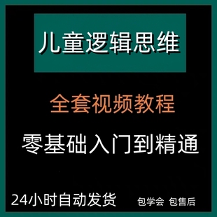 儿童逻辑思维启蒙教育动画片视频课程幼儿思维能力表达力培养视频