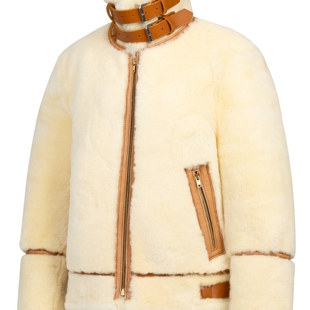 新款 加厚保暖外衣 预售 复古风皮草 DANIELKATE羊皮毛一体皮衣