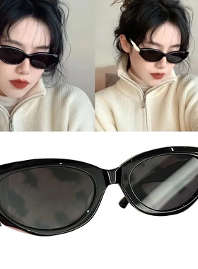 25新墨镜女潮男杨超越孔雪儿显瘦时尚太阳镜切边猫眼潮经典百搭批