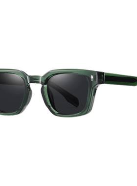 复古欧美男款偏光防晒方框太阳镜