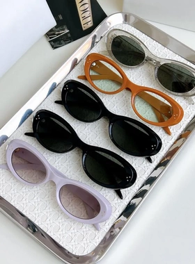 2025新款GM复古椭圆框太阳镜