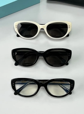 跨境新款猫眼辣妹me百搭素颜太阳镜redzone酷飒熊猫配色墨镜