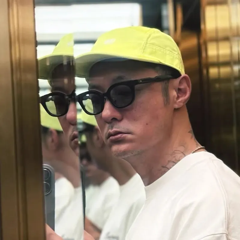 余文乐同款板材墨镜几何猫眼凹凸镜腿 日系男女复古设计款BC-2337
