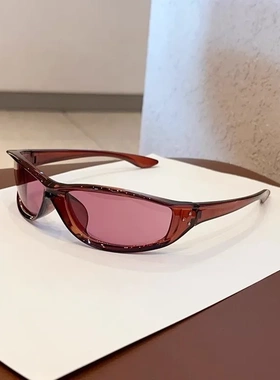 美式Y2K辣妹骑行墨镜女防紫外线海边旅行凹造型拍照太阳眼镜跨境