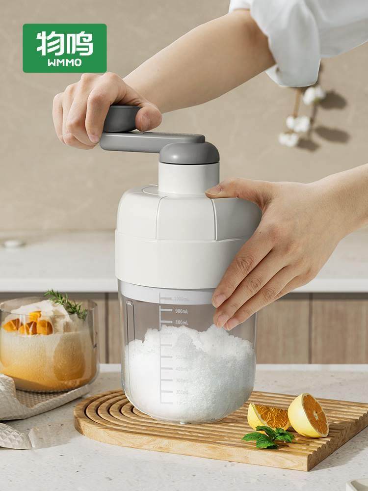 制冰冰沙一体机沙冰机家用小型夜市摆摊刨冰机不插电手摇碎冰机器