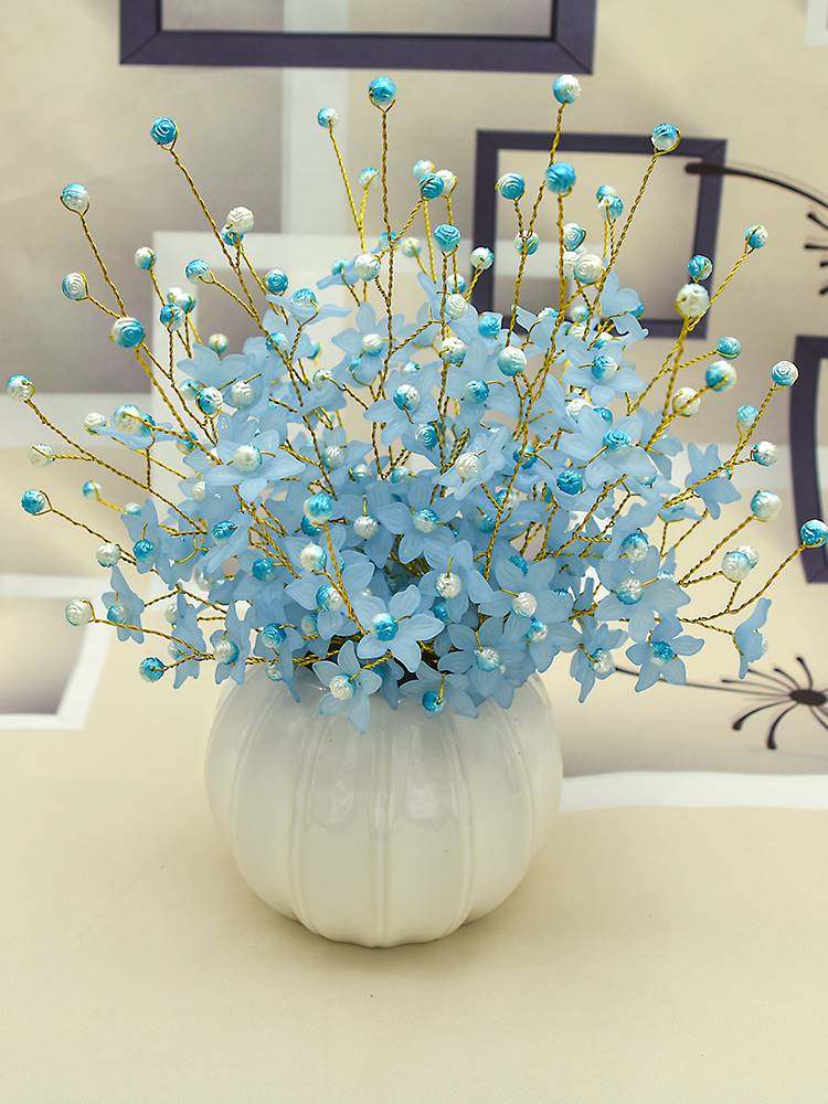 手工制作装饰品自己做成人材料包串珠花消磨时间的自制摆件花