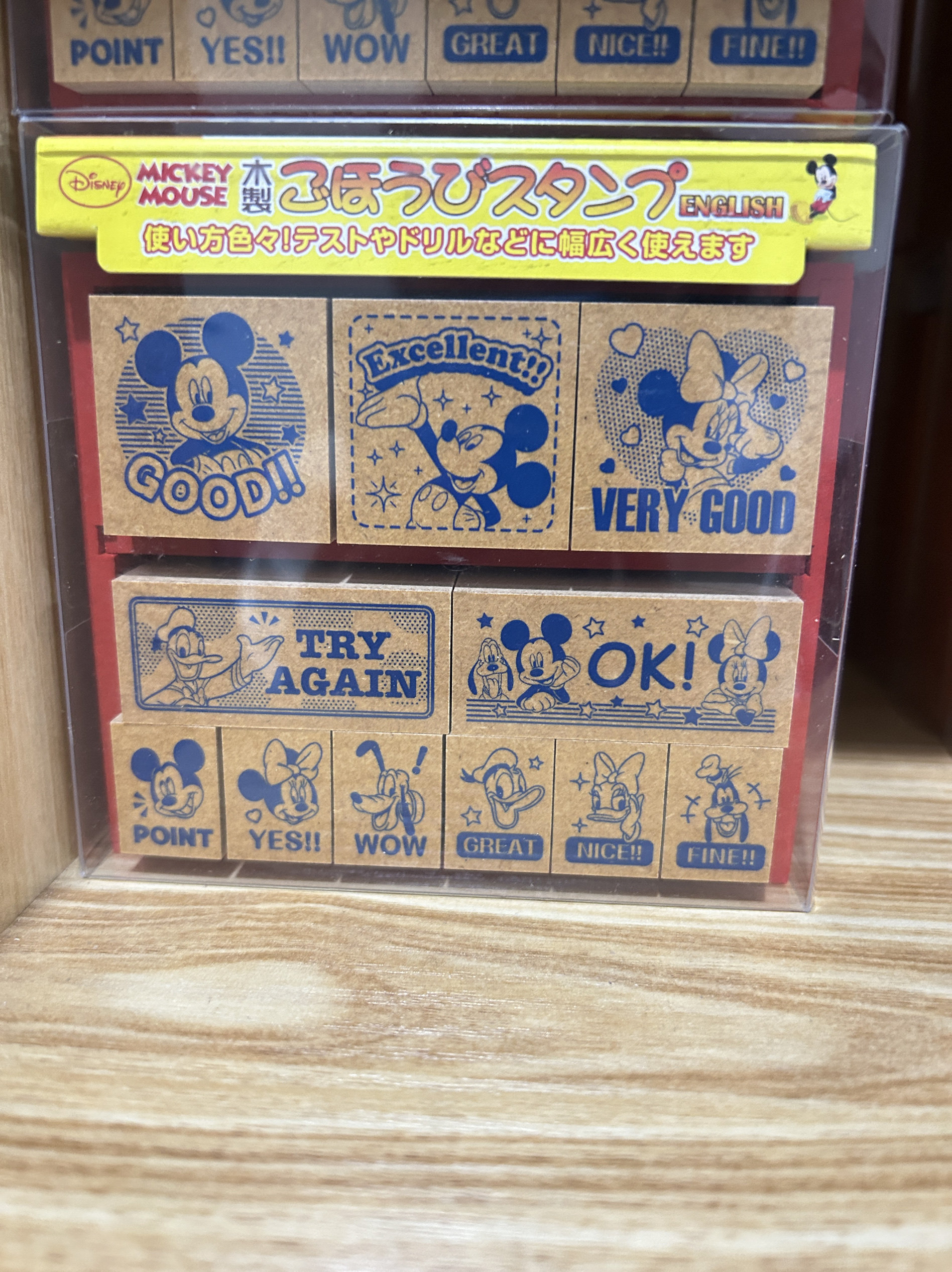 现货日本迪士尼米奇噗噗龙猫限定印章可爱卡通手帐装饰素材