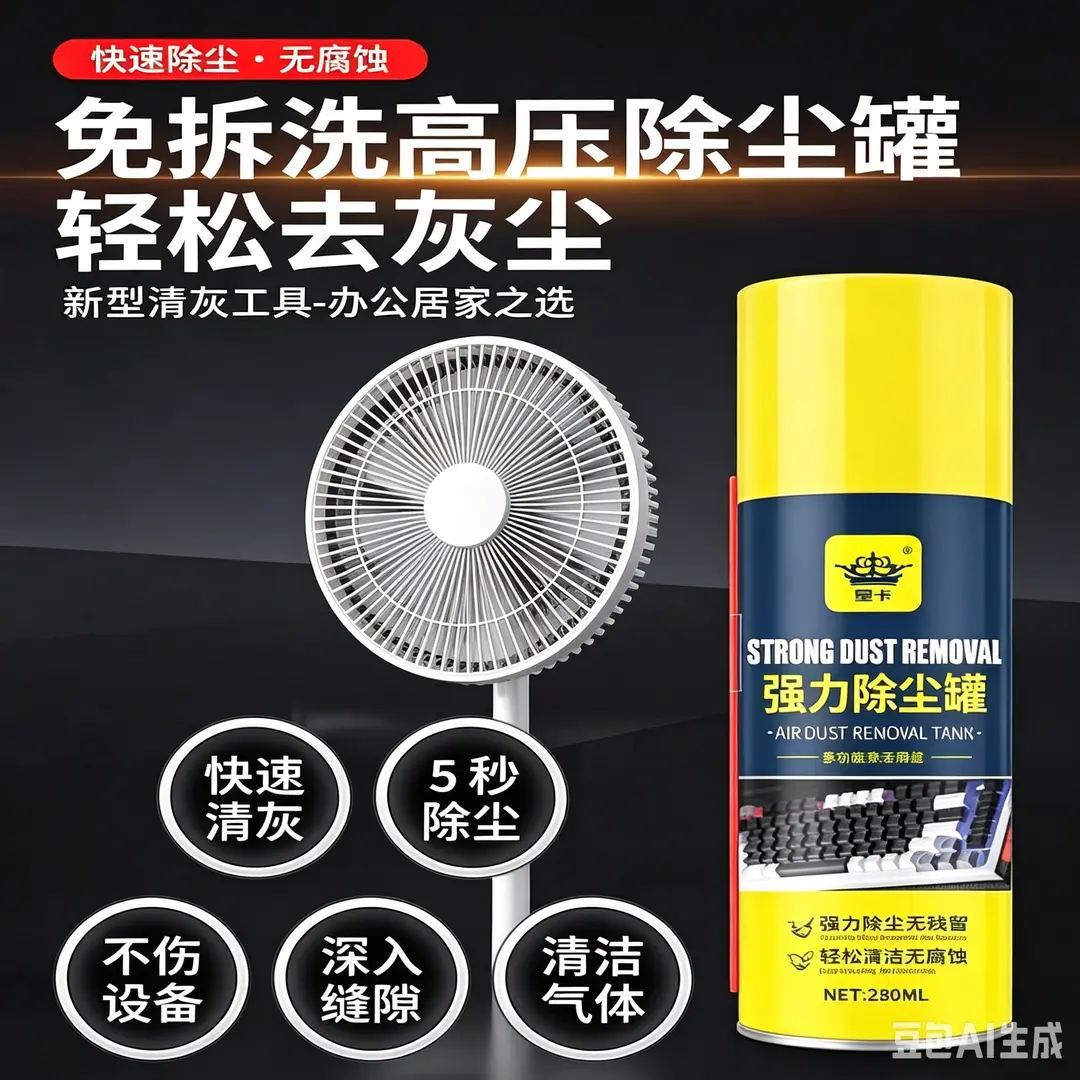 皇卡强力除尘罐家电高压除尘剂免清洗剂/养护剂