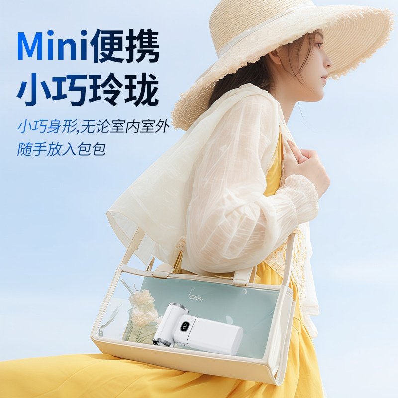 新款便携式手持式暴力涡轮风扇户外露营手持万转高速鼓风吹尘器