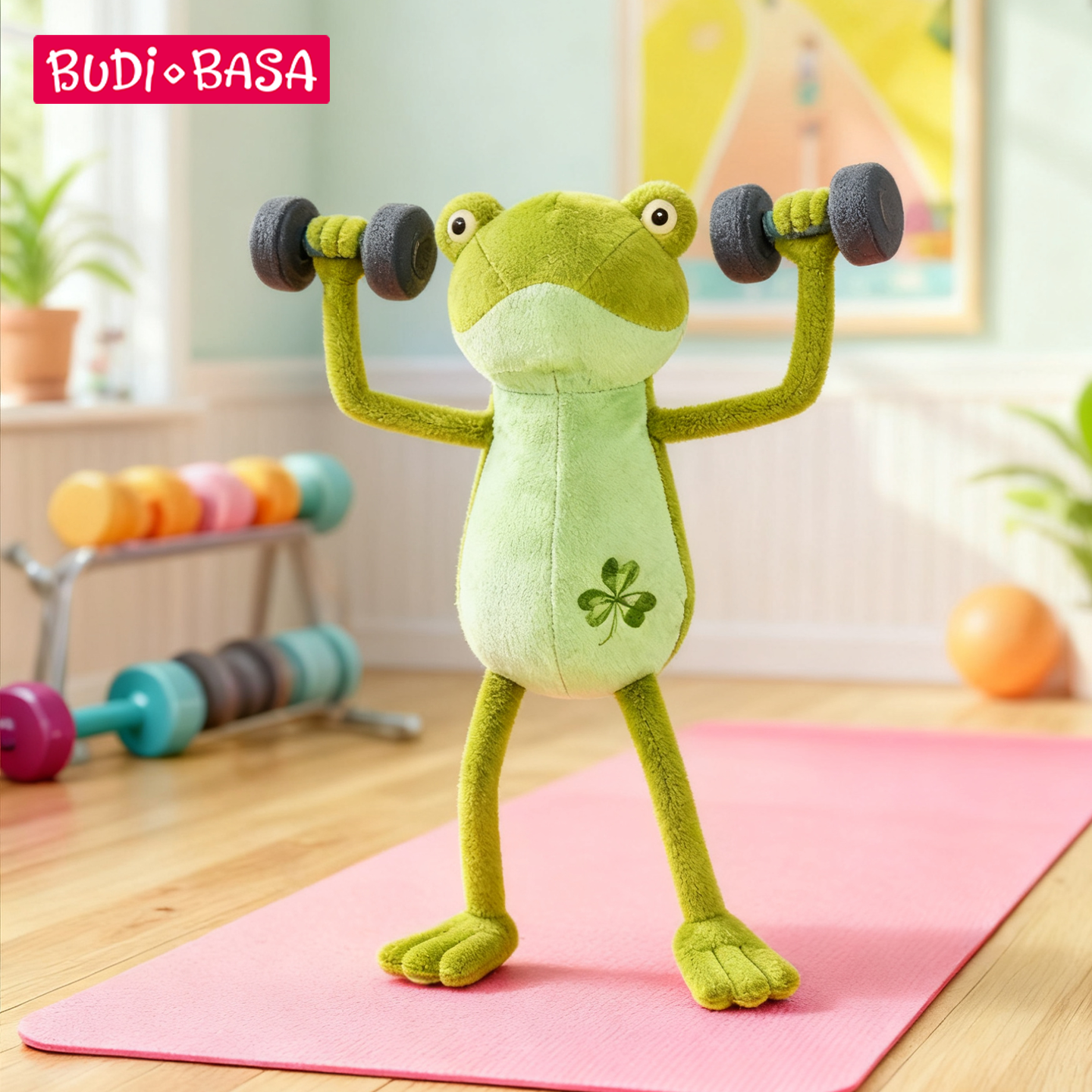 BUDIBASA巴迪宝思小青蛙玩偶可爱抱睡公仔长腿搞怪礼物原创网红,玩具/童车/益智/积木/模型,毛绒/玩偶/公仔/布艺类玩具,淘宝优惠券,粉丝福利购,淘宝优惠卷