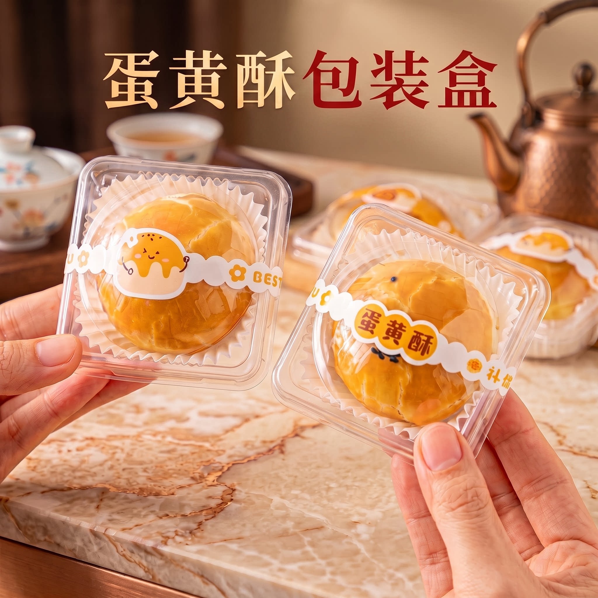 蛋黄酥包装盒雪媚娘包装盒图片