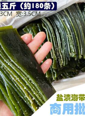 【厚实】新鲜盐渍非干海带厚片超厚巨厚海带条火锅串串商用批发