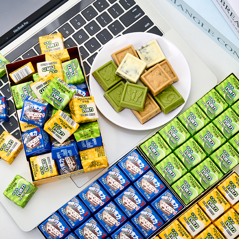 好邻居夹心巧克力纯可可脂曲奇牛奶可可焦糖卡其抹茶拿铁解馋零食