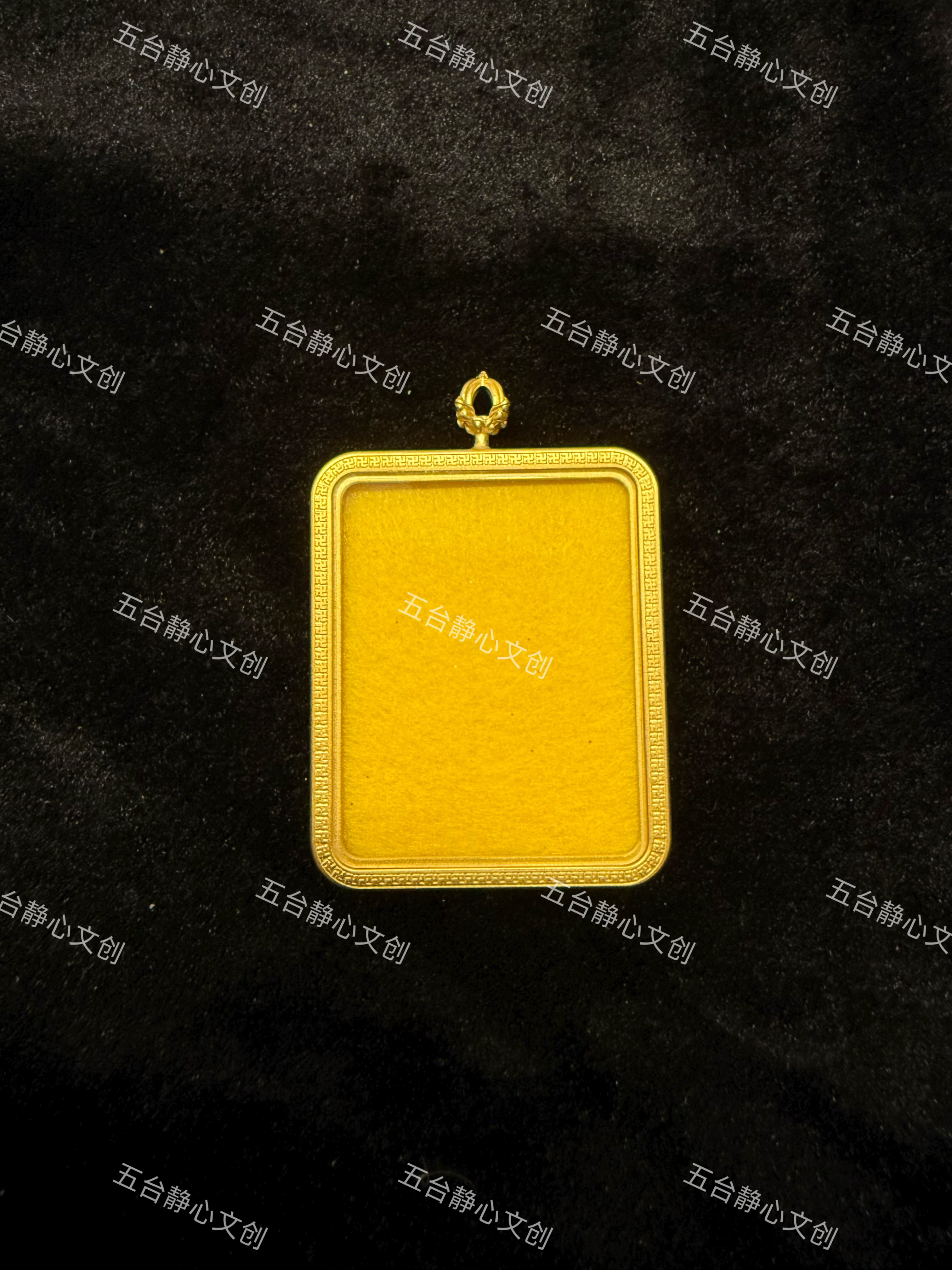 唐卡盒子金色黄铜鎏金嘎乌盒外壳十相自在项链挂件吊坠壳单面双面