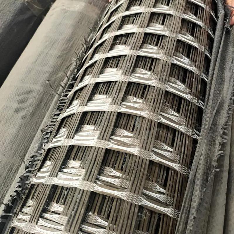 武玄武岩纤筋维土工格栅板材夹层耐抗高温阻RIX燃网格布加裂玄岩