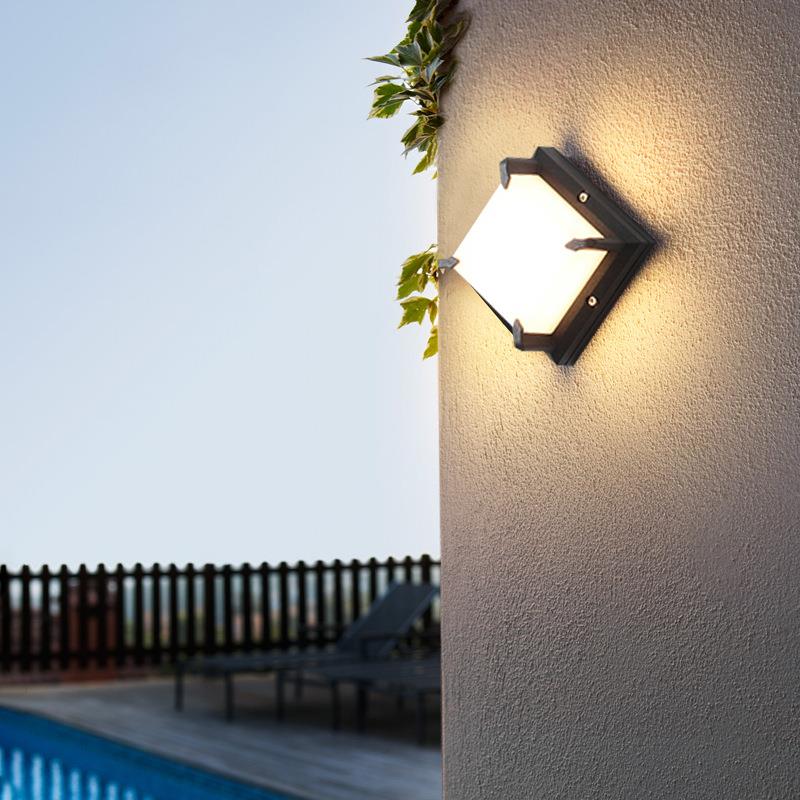 B-0731现代简创门意户外防水壁灯LED室外庭院具约大灯灯露台阳台