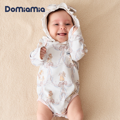 【新品】Domiamia新生儿连体衣春夏婴儿短袖满月小月龄宝宝衣服