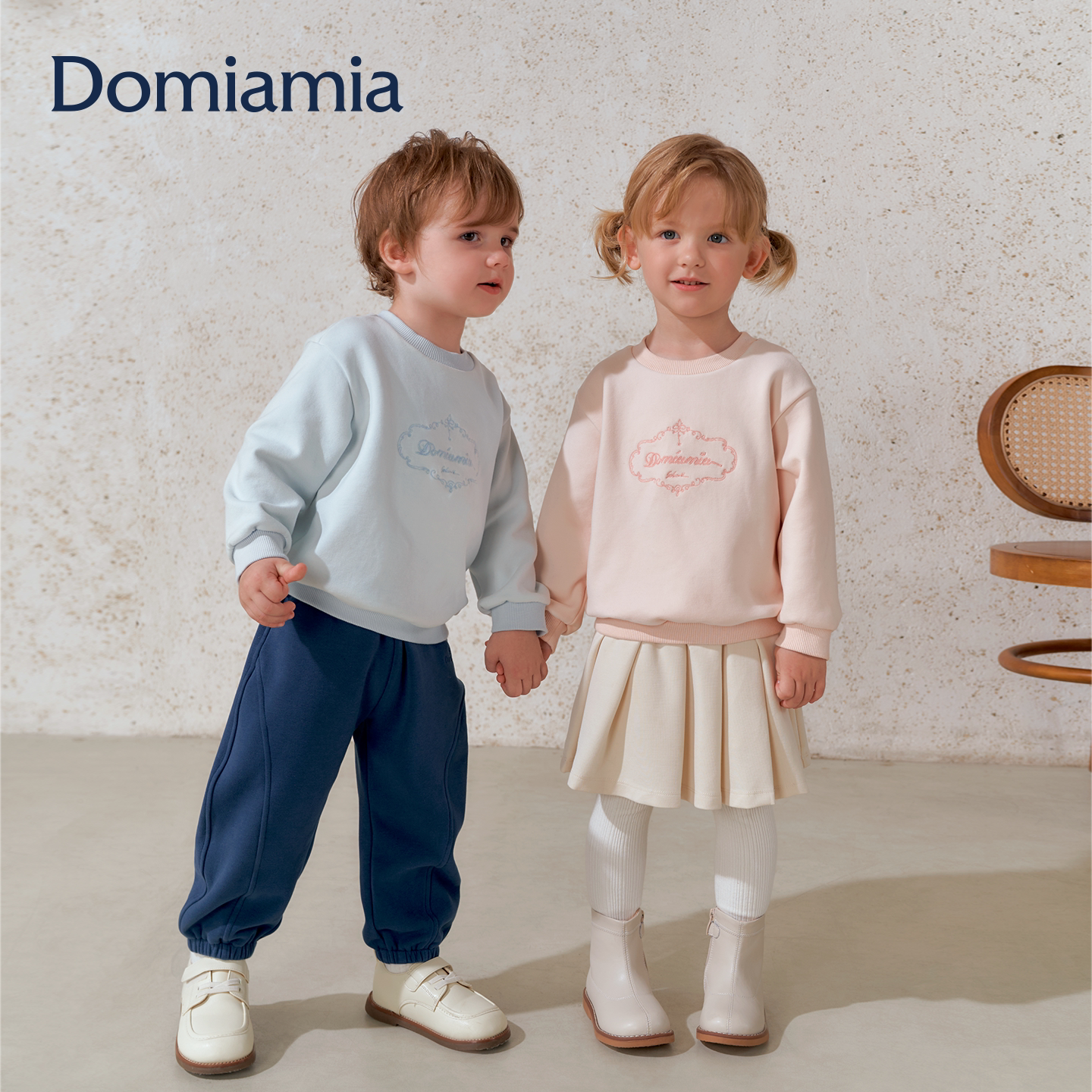 【新品】Domiamia儿童卫衣男女宝宝26春秋季婴幼儿百搭休闲上衣