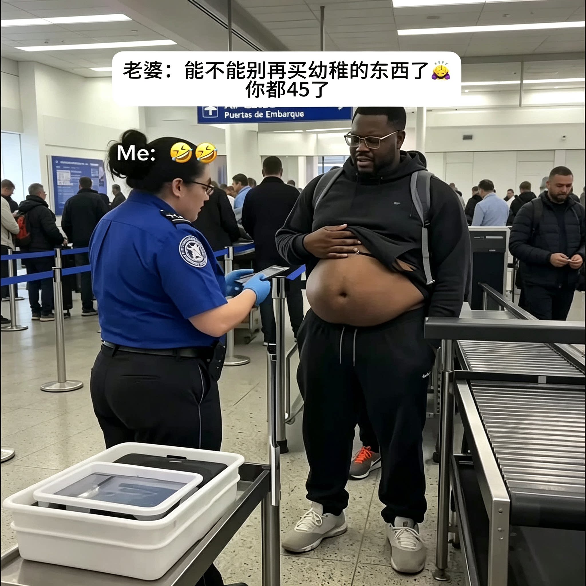 仿真肚皮腰包出国旅游欧洲防盗啤酒肚腹肌零钱包手机包大容量便携