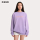 张维娜同款 高瀚宇 CGUK圆领中性卫衣圆领LOGO贴布绣卫衣情侣