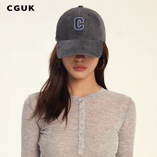 【黄俊捷/何洛洛同款】CGUK复古棒球帽 休闲运动帽黑色