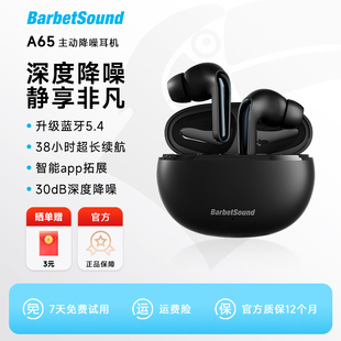 BarbetSound 長續(xù)航無線高音質(zhì)男女 A65主動降噪藍(lán)牙耳機(jī)新款 Buds
