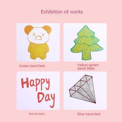 CHEN LIN 8/12 Colors Glitter Pen Highlighter Pen Set Bling G