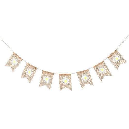 Flowers Swallowtail Flag Spring Party Decorations Banner