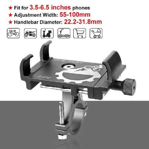 Aluminum Alloy Bicycle Motorcycle Phone Holder Handlebar