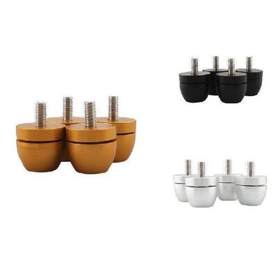 4Pcs Aluminum Shockproof Spike Pads Isolation Stand Feet