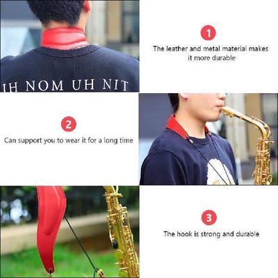 Saxophone Neck Strap Adjustable Harness Durable Metal Hook