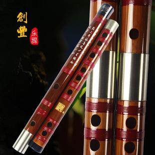 横笛 佳音乐器 笛子 D201专业演奏笛竹笛 送笛膜