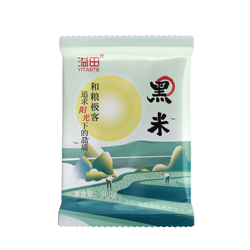 溢田东北黑米新米颗粒饱满