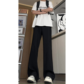 男宽松直筒长裤 休闲裤 韩系潮流西装 男士 裤 CeTky微喇高级感西裤