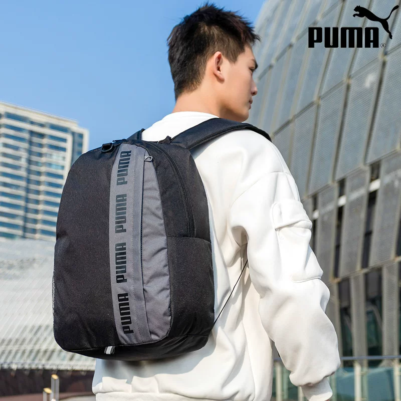 Puma, стильный рюкзак, вместительная спортивная сумка с вышивкой