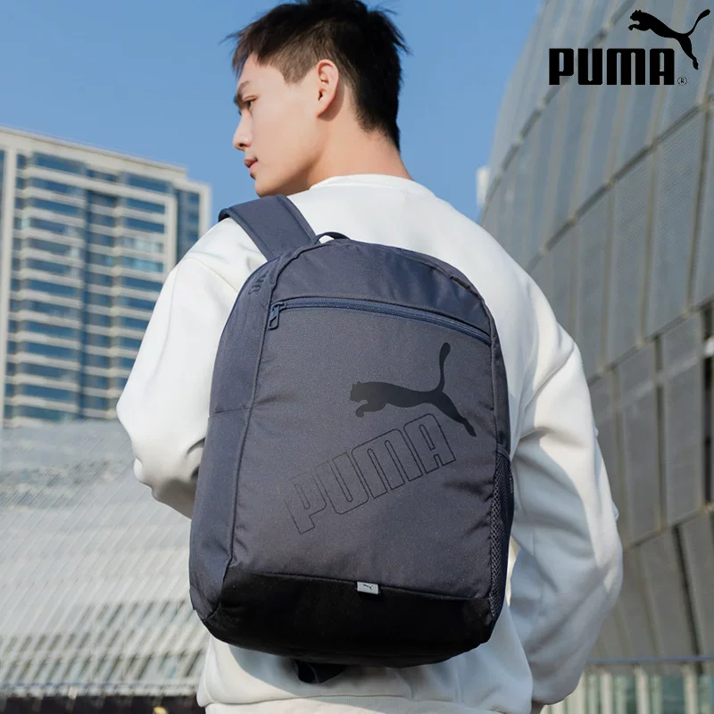 Puma, стильный рюкзак, вместительная спортивная сумка с вышивкой