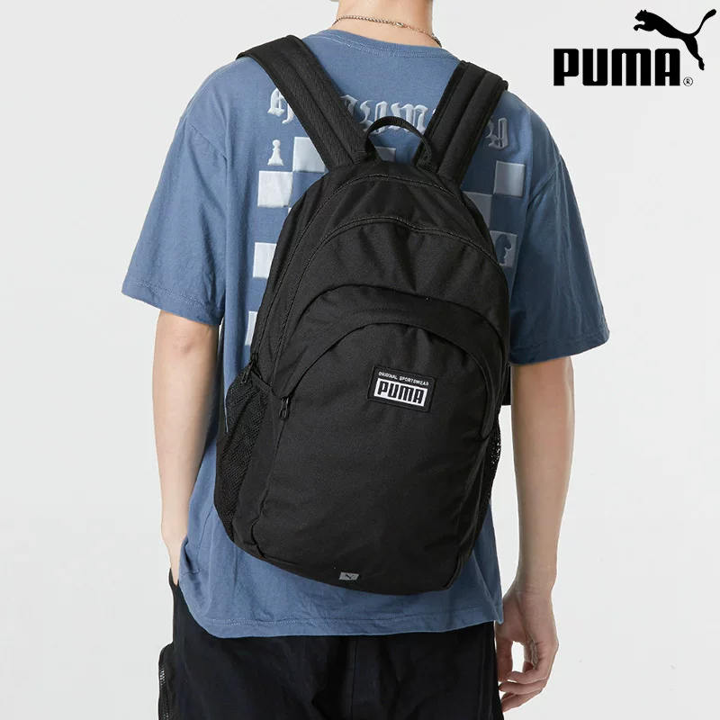 Puma, стильный рюкзак, вместительная спортивная сумка с вышивкой