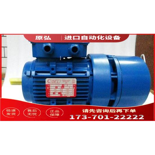 意大利COEL刹车电机 COEL刹车马达 F63B4B5/0.18KW 刹车电机【议