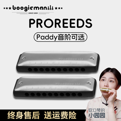 proreeds十孔口琴园园同款