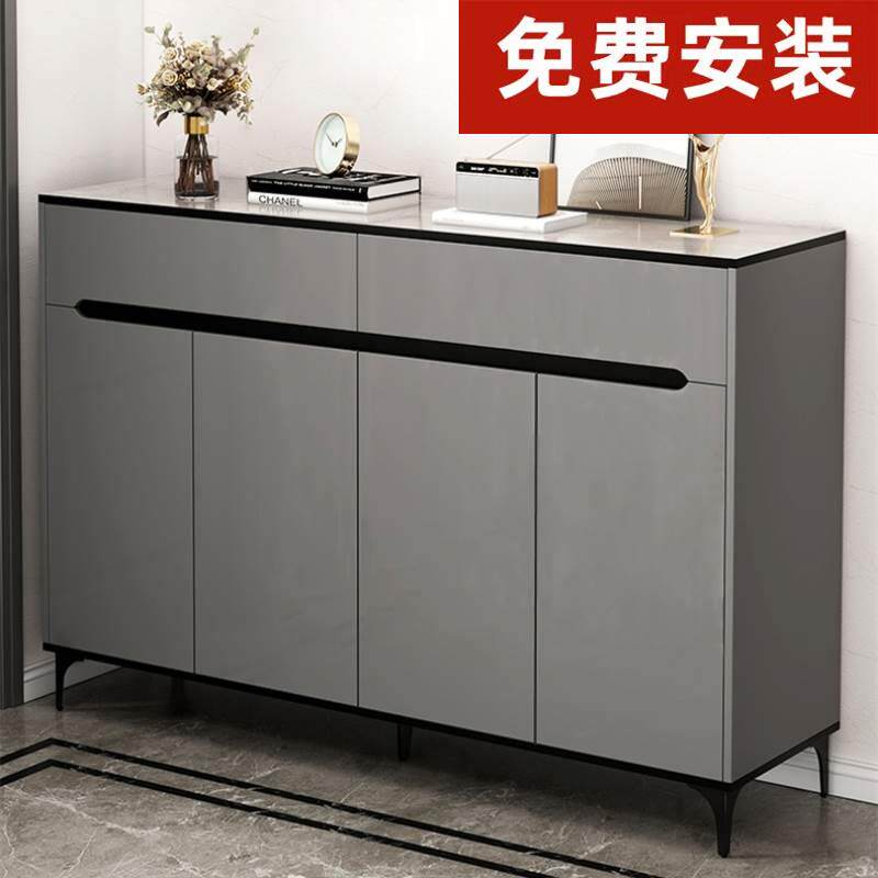 包安装灰色鞋柜家用门口30cm宽入门玄关柜新款2022爆款楼道外防尘