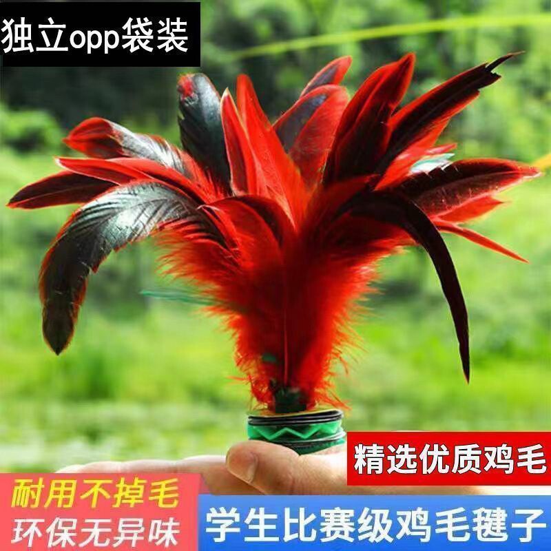 毽子成人儿童小学生比赛专用耐踢键子踢毽子鸡毛键子毽球大花毽子