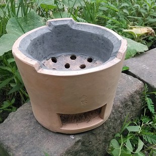 。红泥小火炉炖汤打边炉 木炭火锅炉 南丰泥炉 户外烧烤炭炉子 火