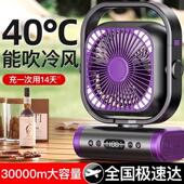 2025新款 户外电风扇露营充电超长续航制冷车载空调大冷风超强风力