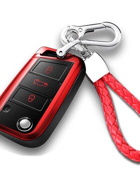 大众途铠钥匙套上汽涂凯t-scross专用车锁匙包2019款polo探影壳扣