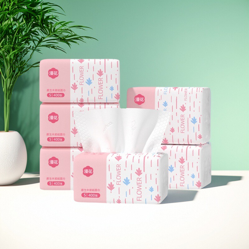 漫花抽纸5层400张*30包整箱实惠