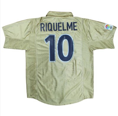 Retro 2002 Barcelona XAVI RIVALDO RIQUELME Soccer Jerseys