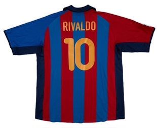 XAVI Jersey RIVALDO Barcelona Soccer Retro