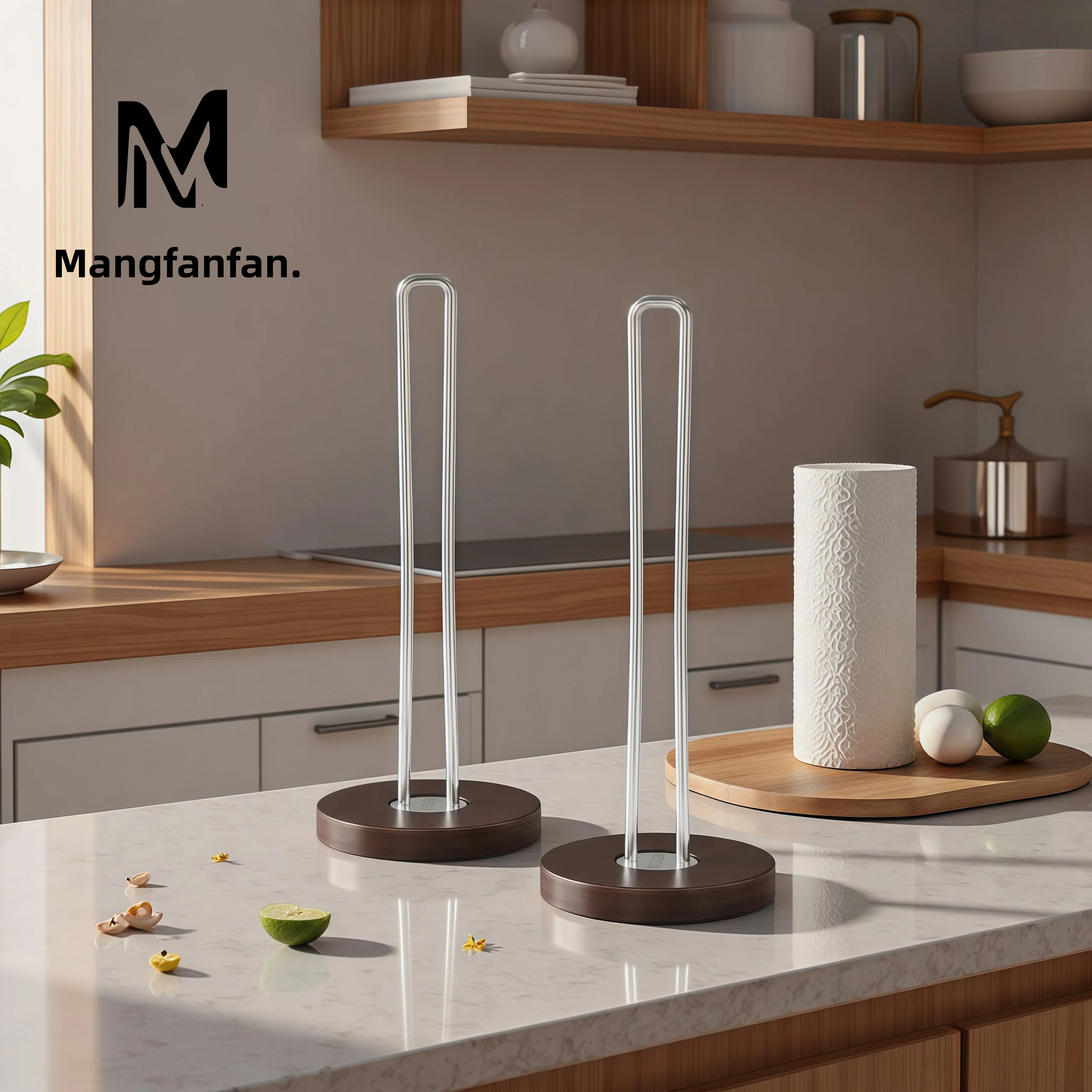 【2025新】304不锈钢厨房纸巾架