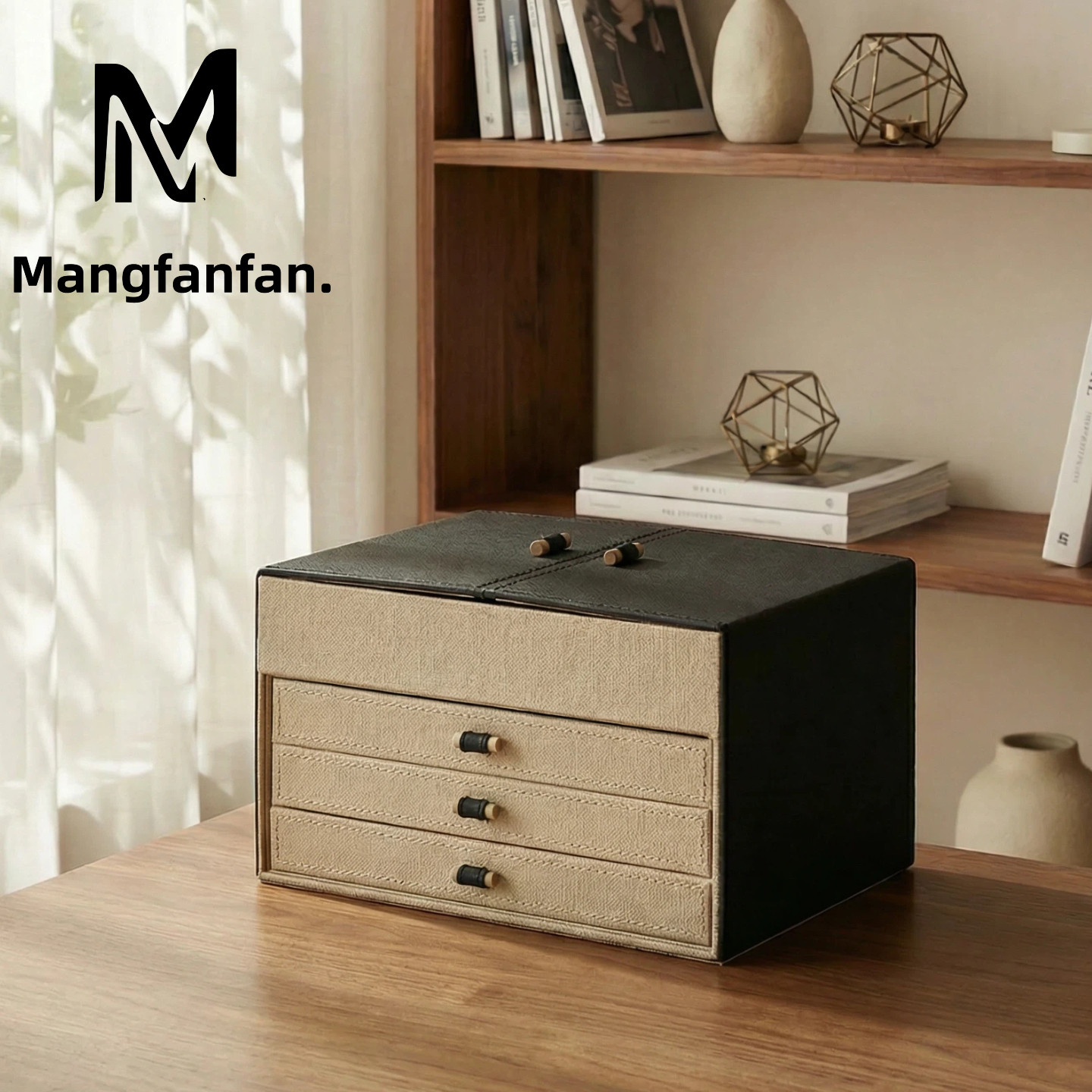 首饰盒项链戒指珠宝盒桌面收纳盒精致高档大容量饰品盒首饰收纳盒,收纳整理,首饰盒,淘宝优惠券,粉丝福利购,淘宝优惠卷