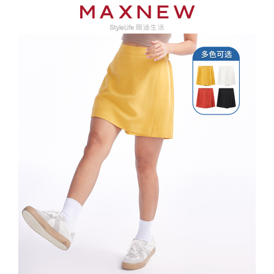 【门店同款】马恩MAXNEW女装2024夏季新款短裤不对称裙裤宽松日系
